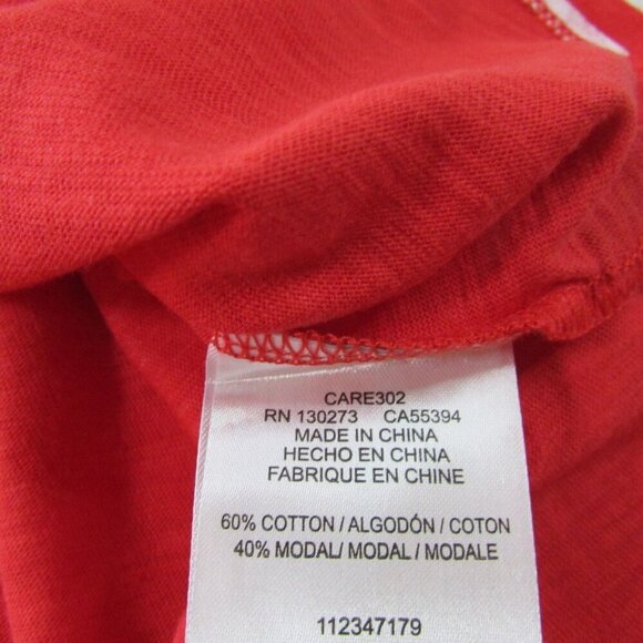 Wrangler Retro Women's LG Sleeveless Pointed Hem Star Graphic Tank Top Red - Picture 4 of 4